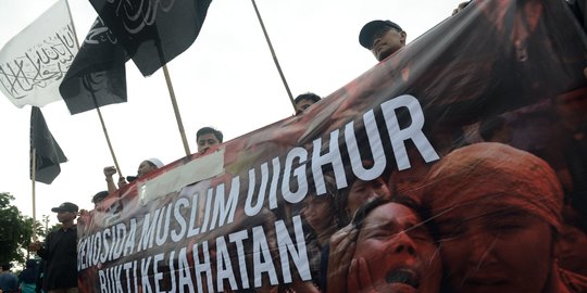 Aksi Solidaritas untuk Muslim Uighur di Area CFD