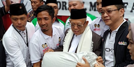 Ma'ruf Amin Yakin Menang di Bogor