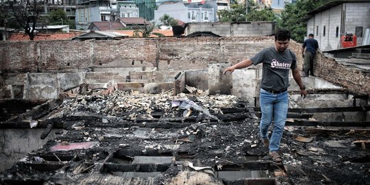 Kondisi Puluhan Rumah Pasca Kebakaran Kebon Kosong di Kemayoran