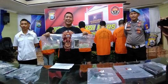 5 Pemasok Narkoba untuk Perayaan Tahun Baru di Makassar Diringkus Polisi