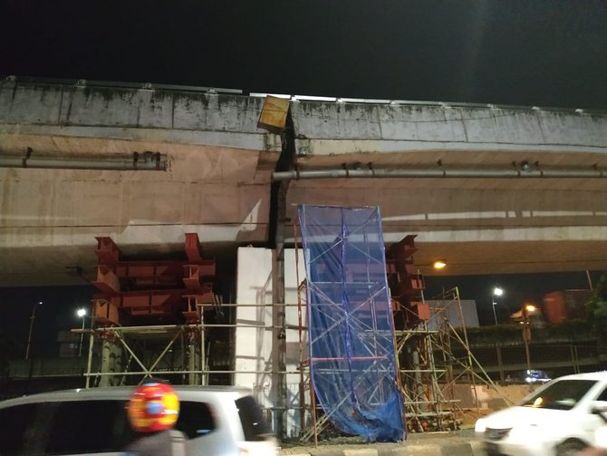 flyover cengkareng proses perbaikan