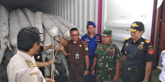 Bea Cukai Sumut Gagalkan Penyelundupan 154,9 Ton Rotan Mentah ke Luar Negeri