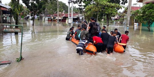 Hujan Terus Menerus, Sejumlah Daerah di Kabupaten Barru Banjir