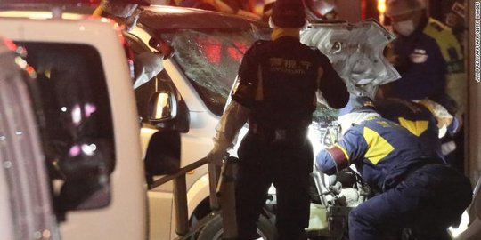 Mobil Tabrak Kerumunan Pesta Malam Tahun Baru di Tokyo, Sembilan Orang Luka