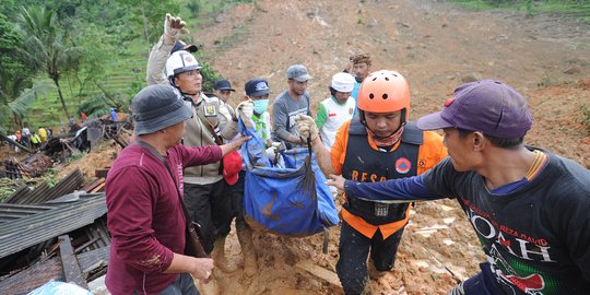 BNPB: Masih Terjadi Longsor Susulan di Sukabumi