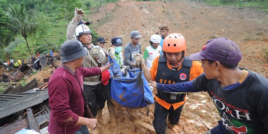 Empat Longsor Susulan Terjadi di Dusun Cimapag Sukabumi