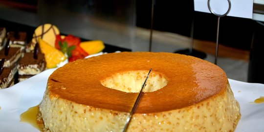 puding karamel roti tawar