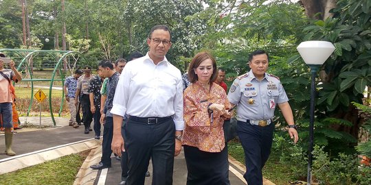 Tinjau Taman Tebet Honda, Anies Berencana Gabungan Sisi Utara dan Selatan