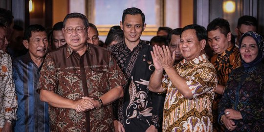 Sibuk, Pertemuan Prabowo dan SBY untuk Bahas Debat Pilpres Besok Batal