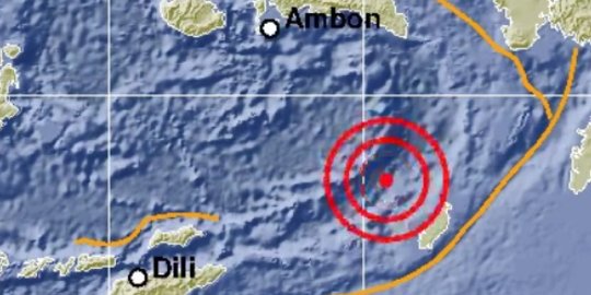 Maluku Tenggara Barat Diguncang Gempa Magnitudo 5,7