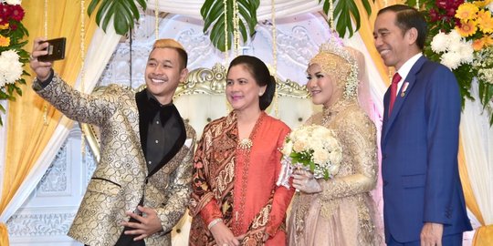 Jokowi Hadiri Pernikahan Atlet Pencak Silat yang Peluk Dirinya dengan Prabowo