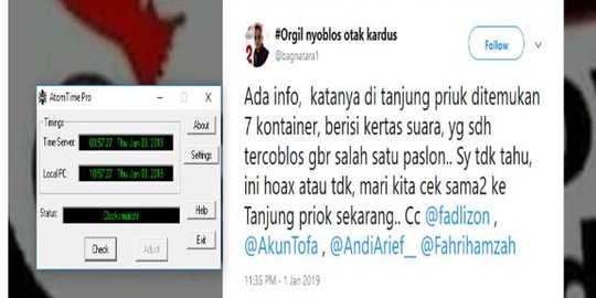 Pelaku Sebar Hoaks Surat Suara Pertama Kali di Twitter Sebut 4 Politisi