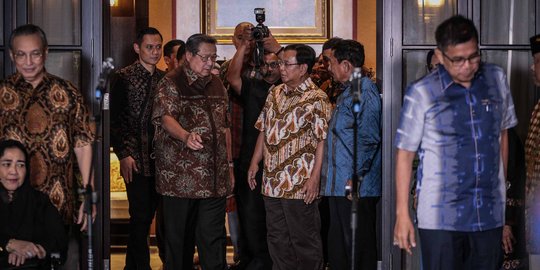 Prabowo dan Sandiaga Sambangi Rumah SBY