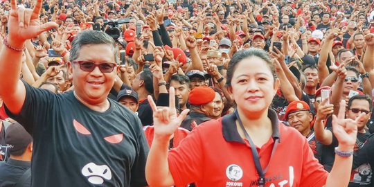 Rakornas Hari Kedua, PDIP Awali dengan Senam 'Jokowi Sekali Lagi'