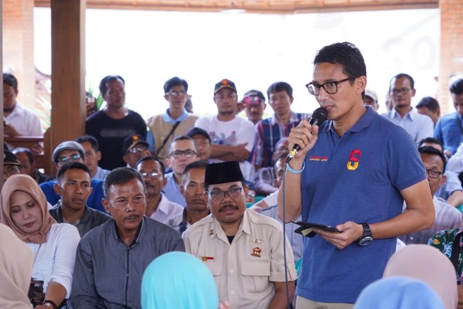 cawapres sandiaga uno dialog bersama warga blora