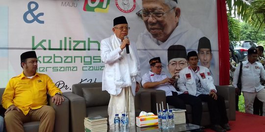 Ma'ruf Amin Gelar Pertemuan Tertutup dengan TKN Bahas Isu di Media Sosial