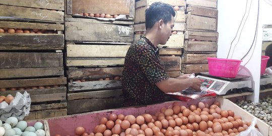 Harga Telur di Pasar Belum Alami Penurunan Sejak Natal