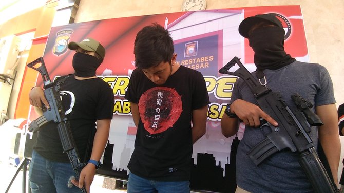 polrestabes makassar rilis kasus narkoba
