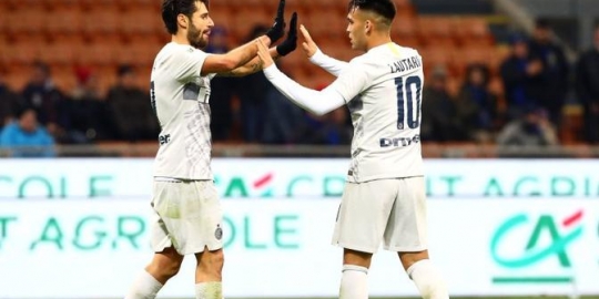 Inter Milan Gasak Benevento demi Tiket ke Perempat Final Coppa Italia