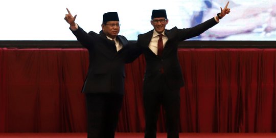 Jelang Debat Perdana, Prabowo-Sandi Siap 100 Persen Jawab Isu HAM