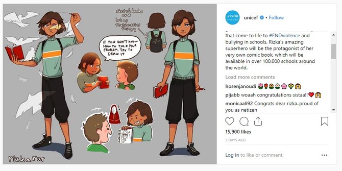 Komikus Remaja Asal Indonesia Menang Kontes Komik Superhero UNICEF