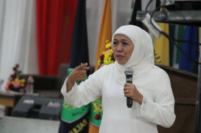 khofifah indar parawansa di universitas maulana malik ibrahim