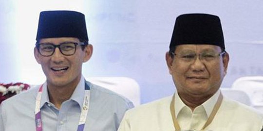 Latihan Penuh Tawa Prabowo-Sandiaga Jelang Debat Capres