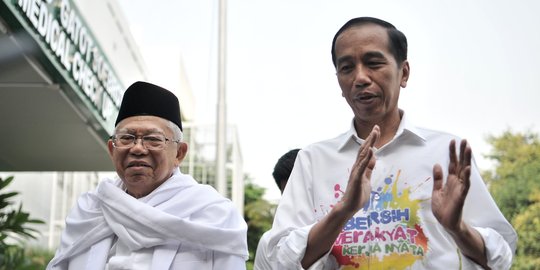 Ma'ruf Amin Belum Pasti Berangkat Bareng Jokowi ke Arena Debat Capres