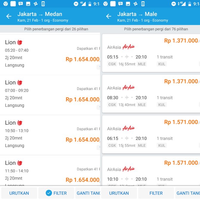 Harga Tiket Lion Air Jakarta-Medan Lebih Mahal dari Tiket Jakarta ...