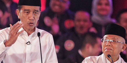 Ma'ruf Amin Irit Bicara Saat Debat Pilpres, Ini Kata Jokowi