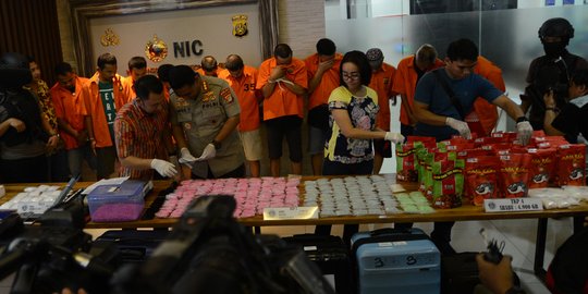 Polisi Bekuk 11 Pengedar Narkoba Jaringan Banjarmasin-Jakarta