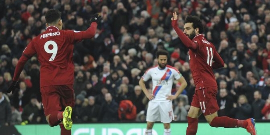 Mohamed Salah 2 Gol, Liverpool Bekuk Crystal Palace