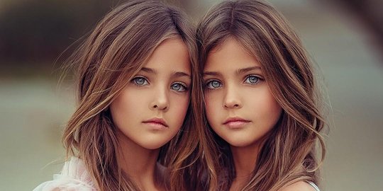Kenalan dengan Ava Marie dan Leah Rose, Bocah Kembar Tercantik di Dunia