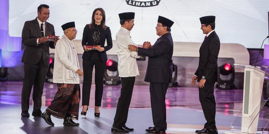 Survei Median: 3 Bulan Jelang Pilpres, Jokowi-Ma'ruf & Prabowo-Sandi Cuma Selisih 9%