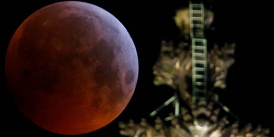 Fenomena Super Blood Wolf Moon di Sejumlah Negara