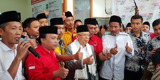 Resmikan Kantor TKD, Ma'ruf Harap Bisa Raup Suara 70 Persen di Trenggalek