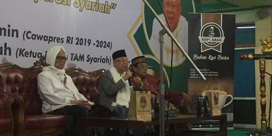 Bicara Perekonomian, Ma'ruf Amin Akan Dorong Pengusaha Syariah