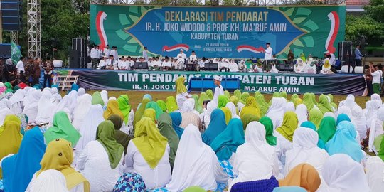 Ma'ruf Amin Ajak Warga NU Tuban Pilih Pemimpin Nyata Kerjanya Bukan Lamunan