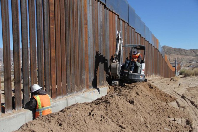 tembok perbatasan as meksiko