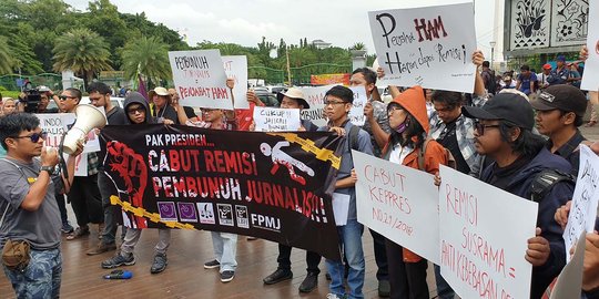 Jurnalis Demo Kecam Jokowi Beri Remisi Pada Pembunuh Wartawan Radar Bali