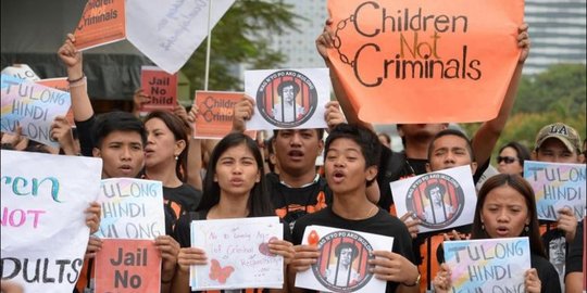 RUU Usia Minimum Tahanan Anak Picu Aksi Protes Meluas di Filipina
