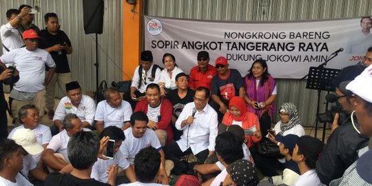 Menhub Hadiri Deklarasi Dukungan Sopir Angkot se-Tangerang untuk Jokowi-Ma'ruf