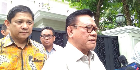 Temui Ma'ruf Amin, Agung Laksono Bahas Jadwal Kampanye di Jabar & Jakarta