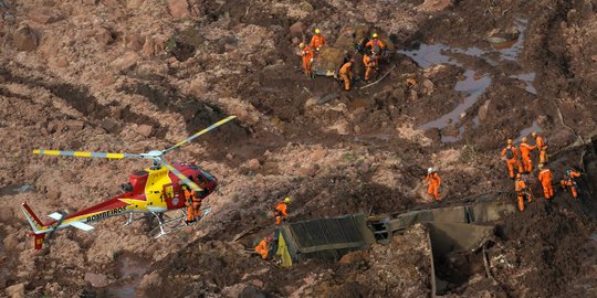 Penampakan Bendungan Jebol di Brasil yang Tewaskan 58 Orang