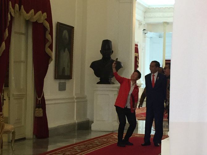 jokowi bersama liliyana natsir