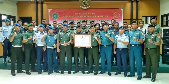 TNI Canangkan Zona Integritas Bebas KKN di Pengadilan Militer Kupang