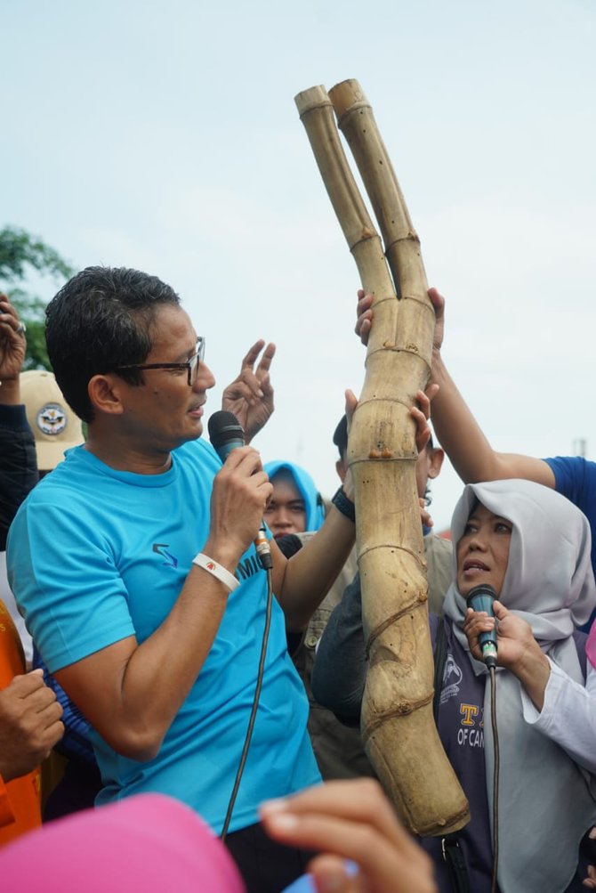 sandiaga di kota demak