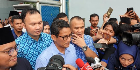 Usai Jenguk Ahmad Dhani, Sandiaga akan Prioritaskan Revisi UU ITE Jika Terpilih