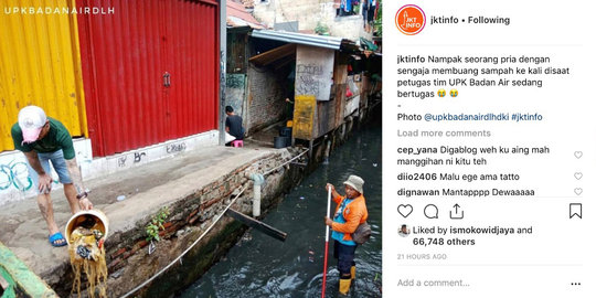 Ketahuan Buang Sampah di Kali, Warga Tanah Abang Didenda Rp 500 Ribu