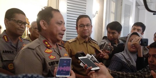 Sambangi Balai Kota, Kapolda Metro Bahas Persiapan Pemilu 2019